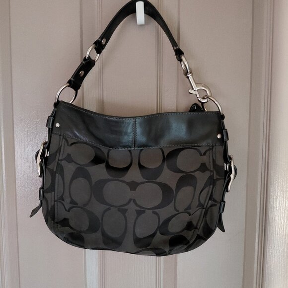 Coach Black and Gray Shoulder Bag - Picture 1 of 8